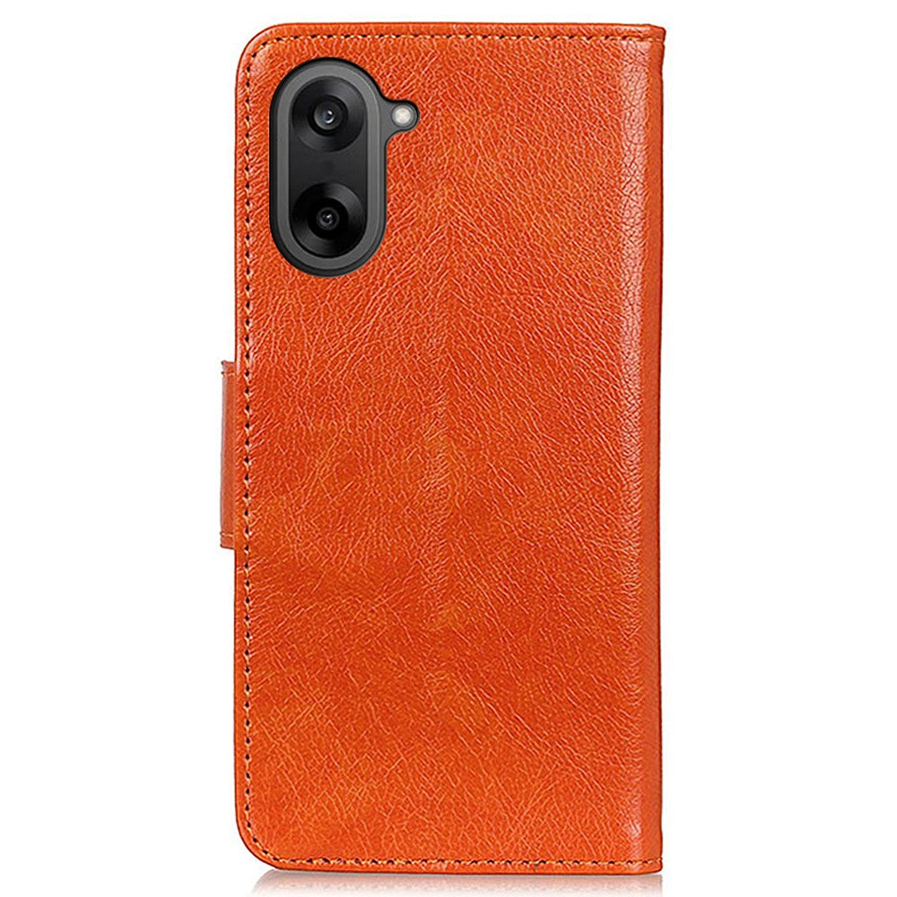 For-OnePlus-Nord-CE5-5G-Case-Nappa-Texture-Split-Leather-Wallet-Phone-Cover-Orange