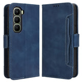 For-Infinix-Hot-60-5G-/-Hot-60i-4G-Leather-Case-Phone-Wallet-Cover-with-Multiple-Card-Slots-Blue