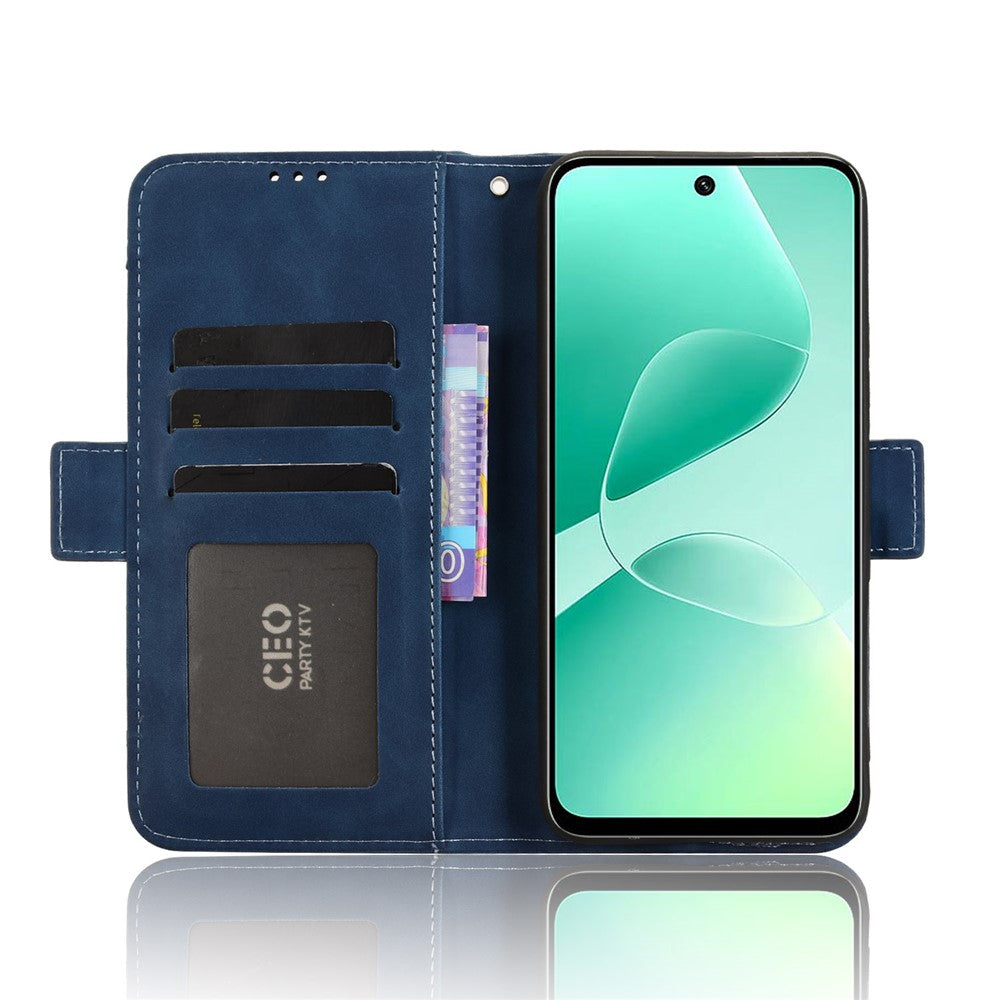 For-Infinix-Hot-60-5G-/-Hot-60i-4G-Leather-Case-Phone-Wallet-Cover-with-Multiple-Card-Slots-Blue