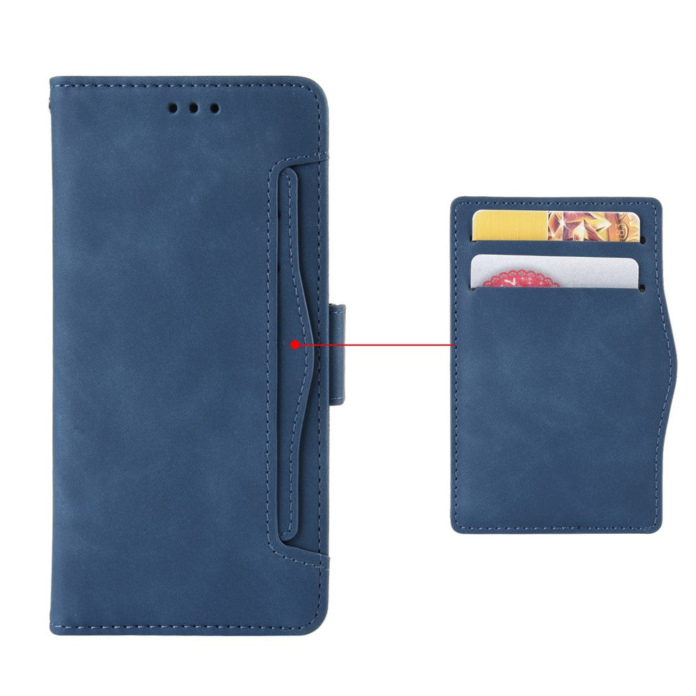 For-Infinix-Hot-60-5G-/-Hot-60i-4G-Leather-Case-Phone-Wallet-Cover-with-Multiple-Card-Slots-Blue