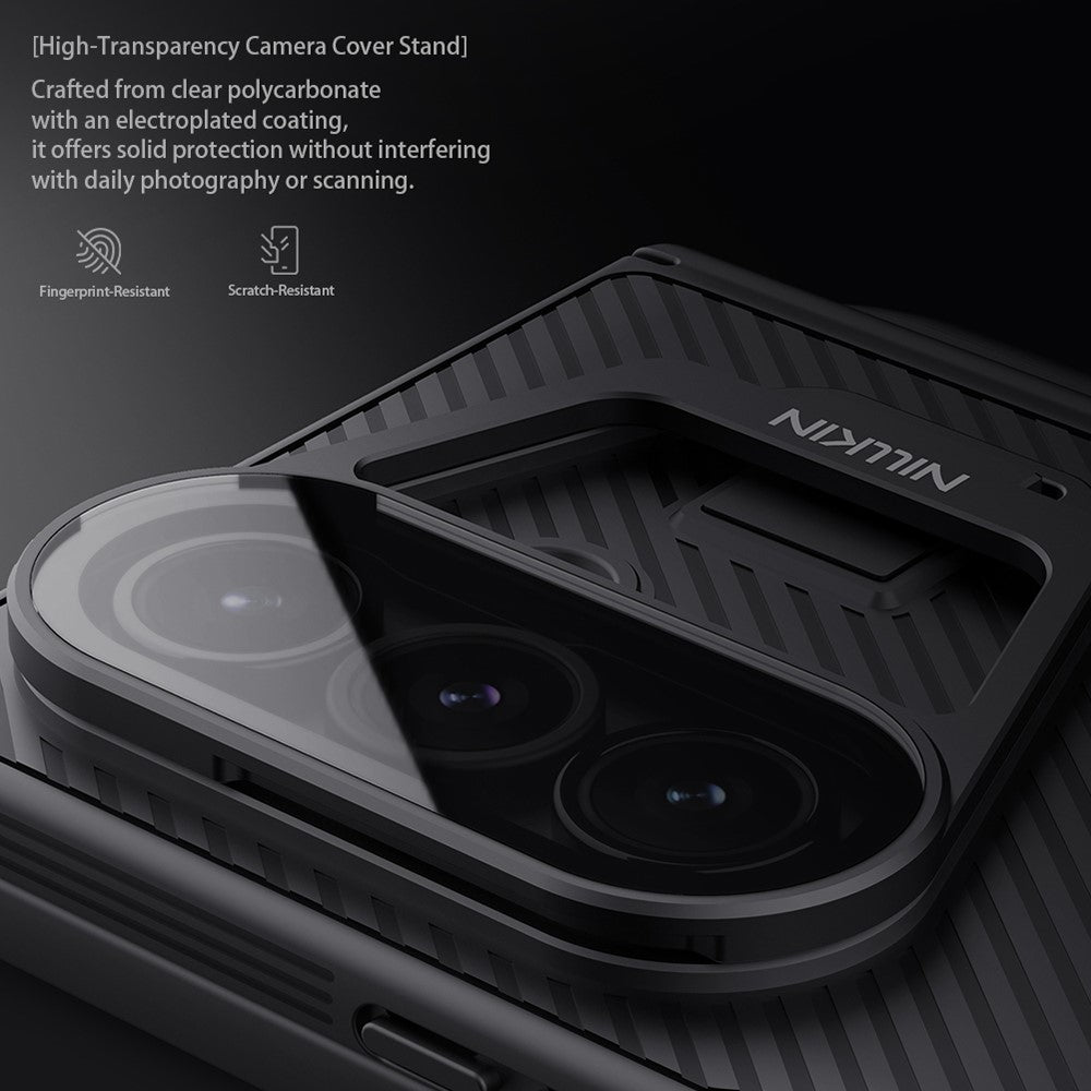 NILLKIN-CamShield-Prop-Series-For-Samsung-Galaxy-Z-Fold7-5G-Case-PC-Phone-Cover-with-Clear-Camera-Lid-/-Stylus-Pen