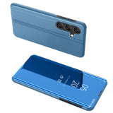 For-Samsung-Galaxy-S25-FE-Case-View-Window-Stand-Leather-Flip-Phone-Cover-Blue