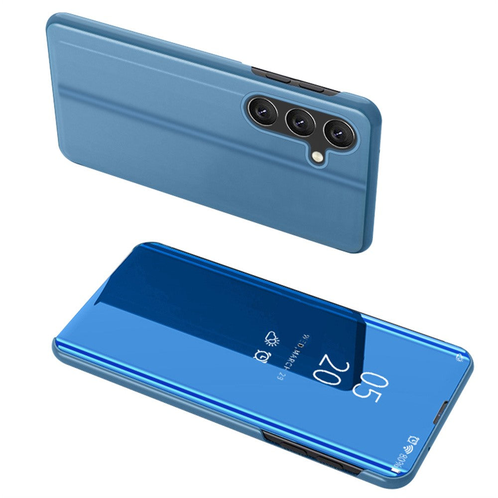 For-Samsung-Galaxy-S25-FE-Case-View-Window-Stand-Leather-Flip-Phone-Cover-Blue