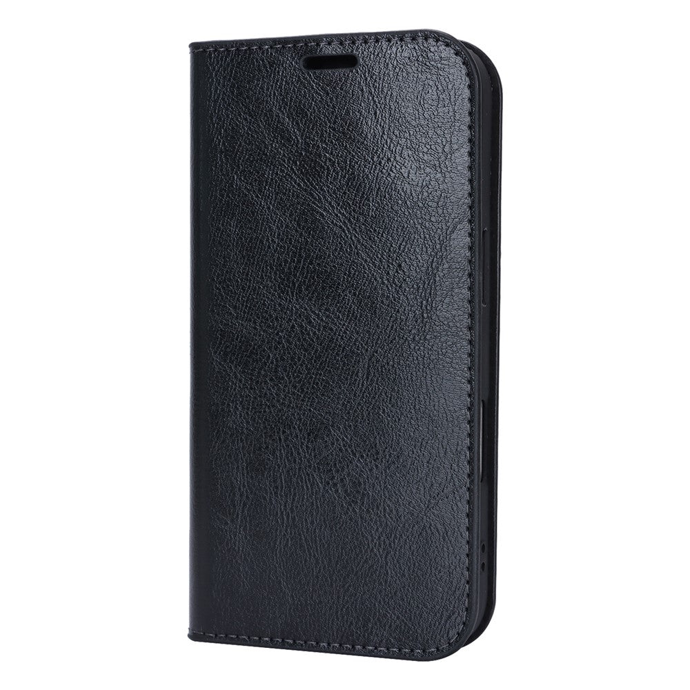 For-iPhone-17-Case-Crazy-Horse-Texture-Split-Leather-Wallet-Phone-Cover-Black