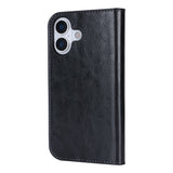 For-iPhone-17-Case-Crazy-Horse-Texture-Split-Leather-Wallet-Phone-Cover-Black