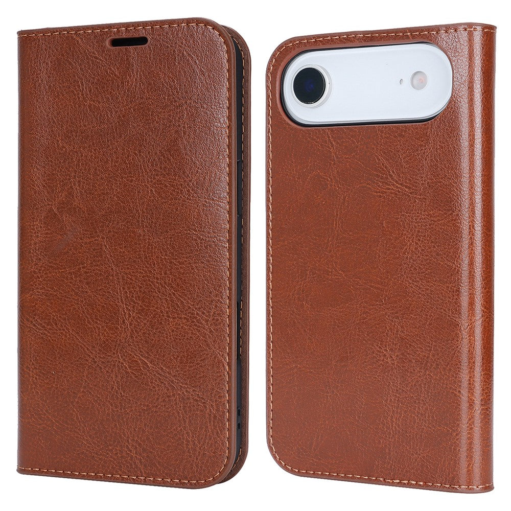 For-iPhone-Air-Case-Crazy-Horse-Texture-Split-Leather-Wallet-Phone-Cover-Light-Brown