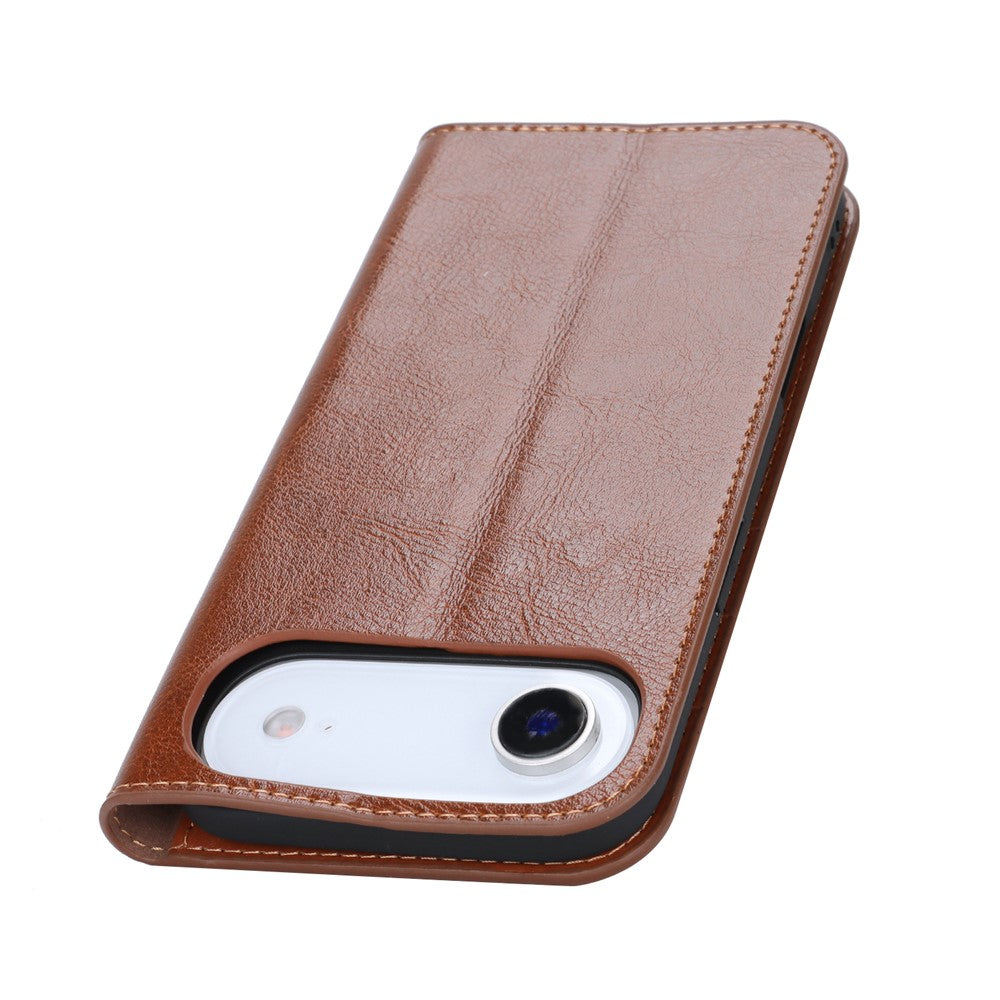 For-iPhone-Air-Case-Crazy-Horse-Texture-Split-Leather-Wallet-Phone-Cover-Light-Brown