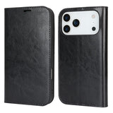 For-iPhone-17-Pro-Max-Case-Crazy-Horse-Texture-Split-Leather-Wallet-Phone-Cover-Black