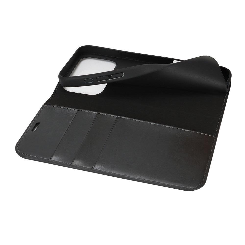 For-iPhone-17-Pro-Max-Case-Crazy-Horse-Texture-Split-Leather-Wallet-Phone-Cover-Black