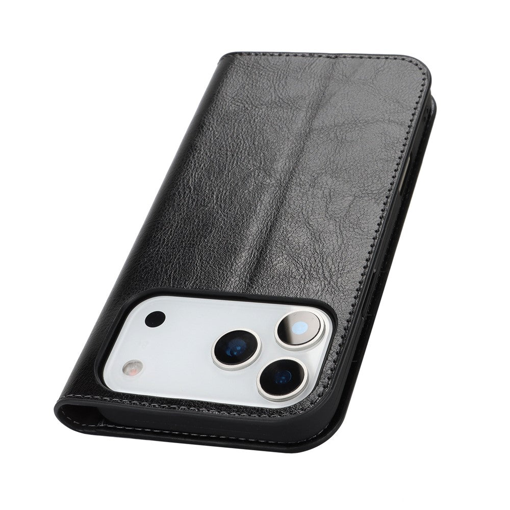 For-iPhone-17-Pro-Max-Case-Crazy-Horse-Texture-Split-Leather-Wallet-Phone-Cover-Black