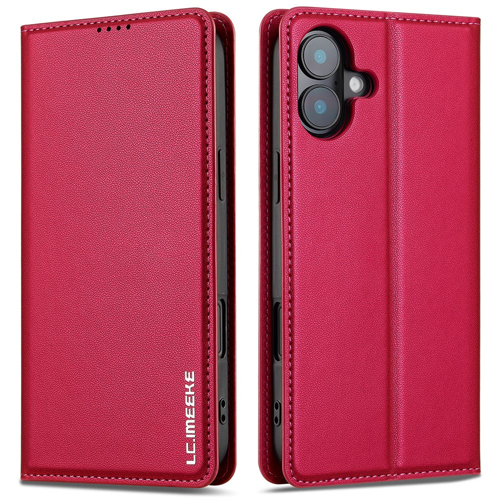 LC.IMEEKE-L1-Series-for-iPhone-17-Case-PU-Leather-Wallet-Stand-Protective-Phone-Cover-Red