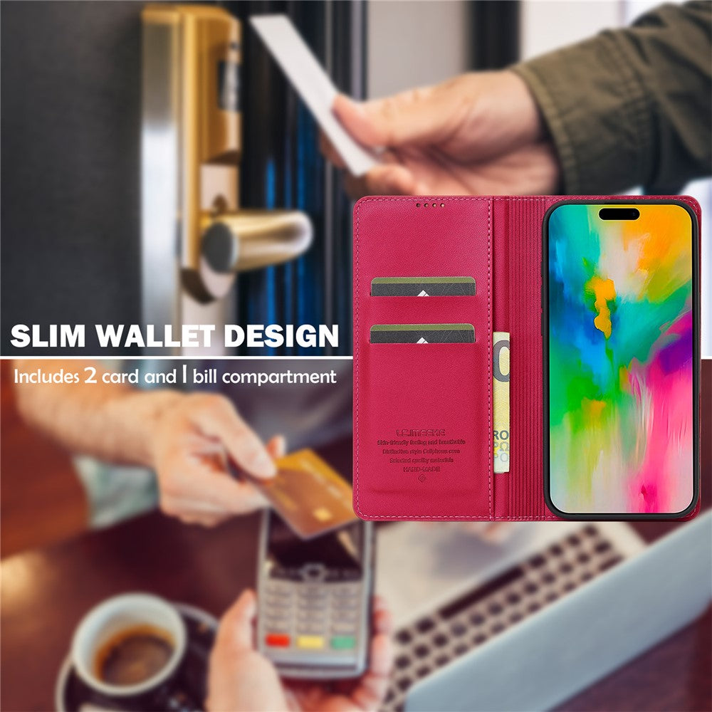 LC.IMEEKE-L1-Series-for-iPhone-17-Case-PU-Leather-Wallet-Stand-Protective-Phone-Cover-Red