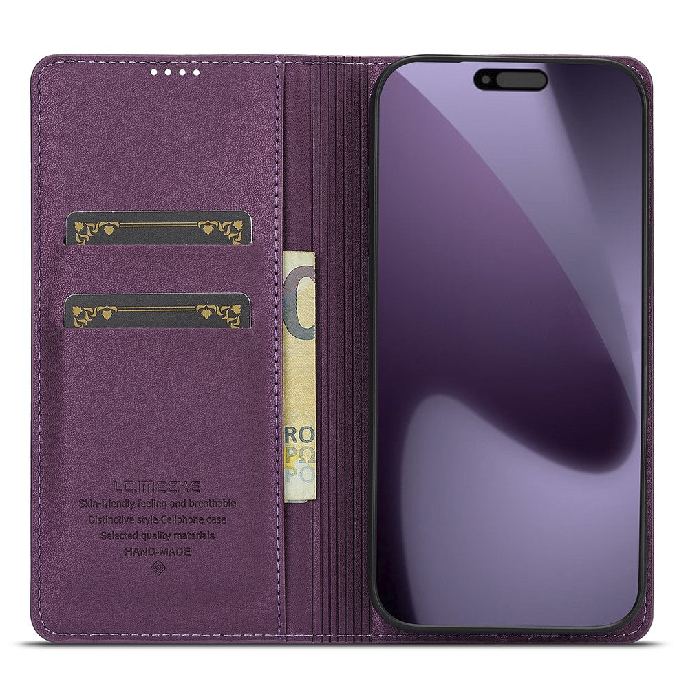 LC.IMEEKE-L1-Series-for-iPhone-17-Pro-Case-PU-Leather-Wallet-Stand-Protective-Phone-Cover-Purple