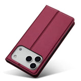 LC.IMEEKE-L1-Series-for-iPhone-17-Pro-Case-PU-Leather-Wallet-Stand-Protective-Phone-Cover-Red