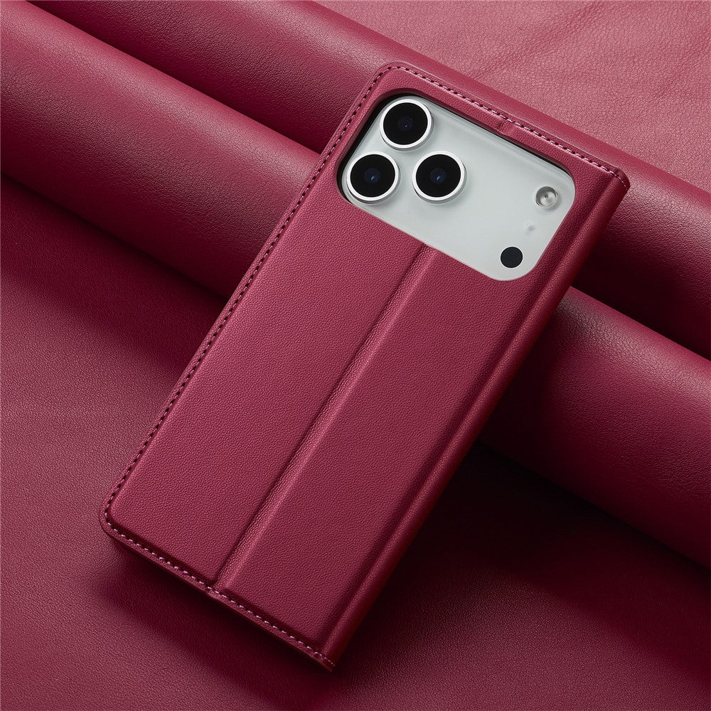 LC.IMEEKE-L1-Series-for-iPhone-17-Pro-Case-PU-Leather-Wallet-Stand-Protective-Phone-Cover-Red