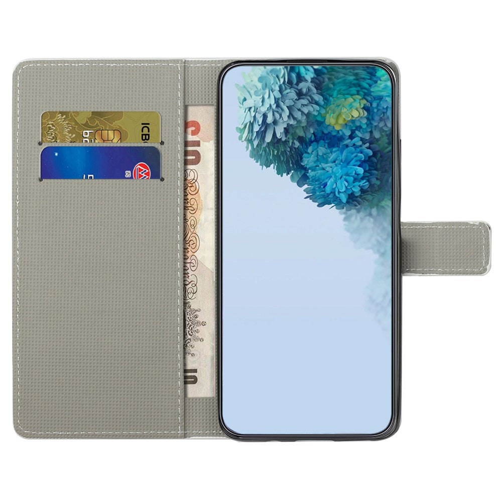 For-iPhone-17-Case-Pattern-Print-PU-Leather-Wallet-Phone-Cover-Blue-Butterfly