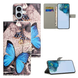 For-iPhone-17-Case-Pattern-Print-PU-Leather-Wallet-Phone-Cover-Blue-Butterfly