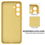 For-Samsung-Galaxy-S25-FE-Liquid-Silicone-Case-Phone-Back-Cover-with-Hand-Strap-Yellow