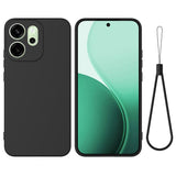 For-Oppo-Reno14-F-5G-Liquid-Silicone-Case-Phone-Back-Cover-with-Hand-Strap-Black