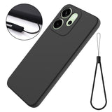 For-Oppo-Reno14-F-5G-Liquid-Silicone-Case-Phone-Back-Cover-with-Hand-Strap-Black