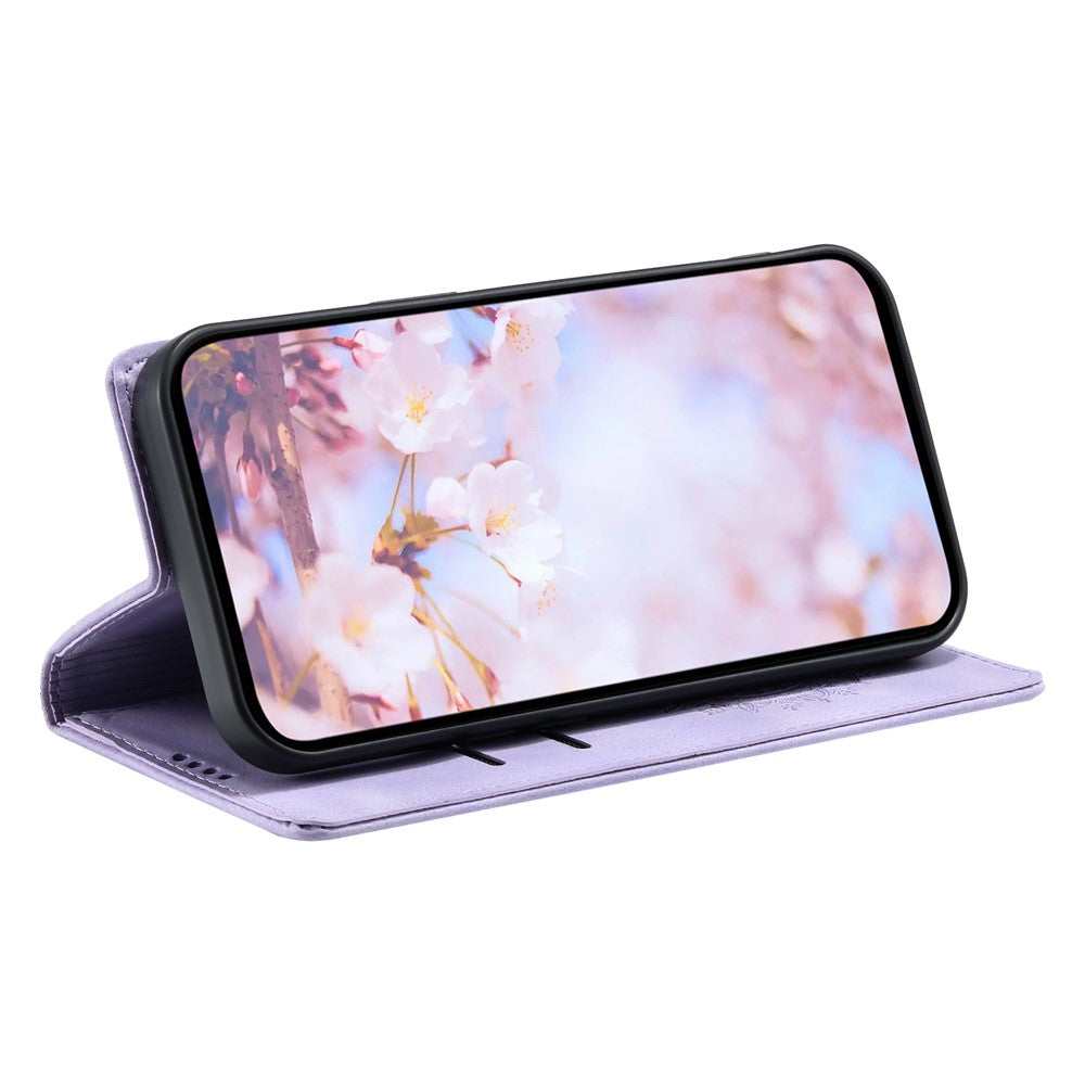 For-iPhone-17-Pro-Max-Case-Magnetic-Closing-Leather-Phone-Cover-Pattern-Imprinted-Purple