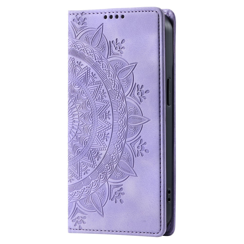 For-iPhone-17-Pro-Max-Case-Magnetic-Closing-Leather-Phone-Cover-Pattern-Imprinted-Purple