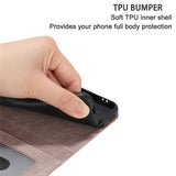 For-Samsung-Galaxy-S25-FE-Case-with-Wrist-Strap-Leather-Phone-Cover-Wall-Cats-Pattern-Smoky-Purple