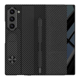 GKK-For-Samsung-Galaxy-Z-Fold7-5G-Stand-Case-Pen-Slot-PC-+-PU-Leather-Flip-Phone-Cover-with-Screen-Film-Silver