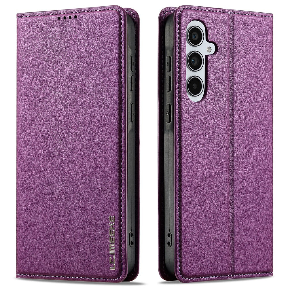 LC.IMEEKE-L1-Series-for-Samsung-Galaxy-A17-5G-/-A17-4G-Case-PU-Leather-Wallet-Stand-Protective-Phone-Cover-Purple