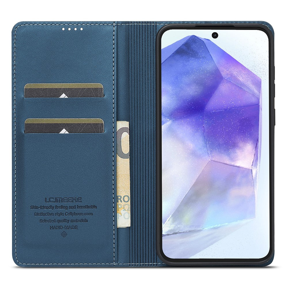 LC.IMEEKE-L1-Series-for-Samsung-Galaxy-A17-5G-/-A17-4G-Case-PU-Leather-Wallet-Stand-Protective-Phone-Cover-Blue
