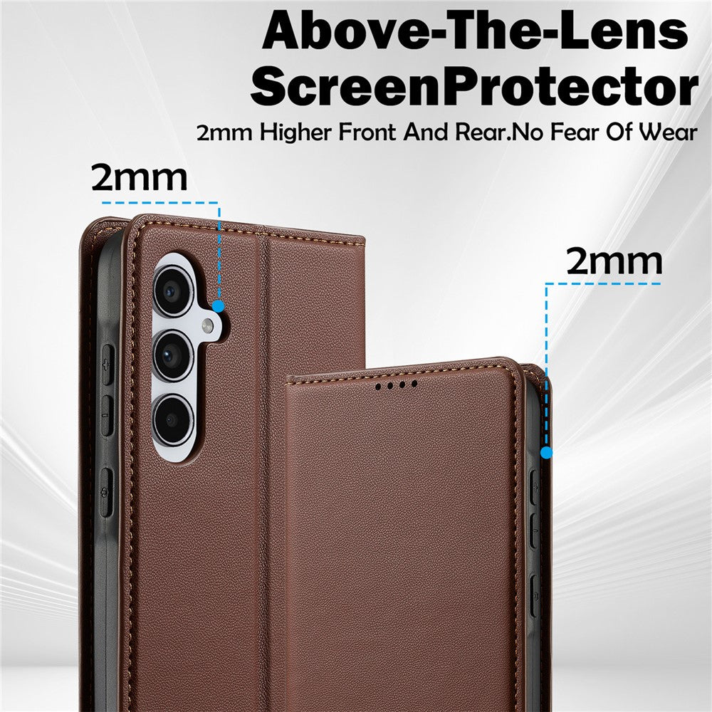 LC.IMEEKE-L1-Series-for-Samsung-Galaxy-A17-5G-/-A17-4G-Case-PU-Leather-Wallet-Stand-Protective-Phone-Cover-Brown