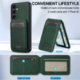 LC.IMEEKE-L3-For-Samsung	Galaxy-A17-5G-/-A17-4G-Magnetic-Case-Detachable-Card-Holder-Leather-TPU-Mobile-Cover-Green