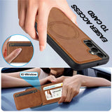 LC.IMEEKE-L3-For-Samsung	Galaxy-A17-5G-/-A17-4G-Magnetic-Case-Detachable-Card-Holder-Leather-TPU-Mobile-Cover-Brown