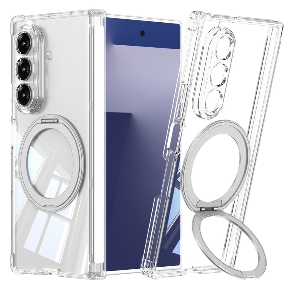 GKK-For-Samsung-Galaxy-Z-Fold7-5G-Magnetic-Case-with-Kickstand-Airbag-Drop-Proof-TPU-Phone-Cover-Transparent