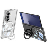 GKK-For-Samsung-Galaxy-Z-Fold7-5G-Magnetic-Case-with-Kickstand-Airbag-Drop-Proof-TPU-Phone-Cover-Transparent