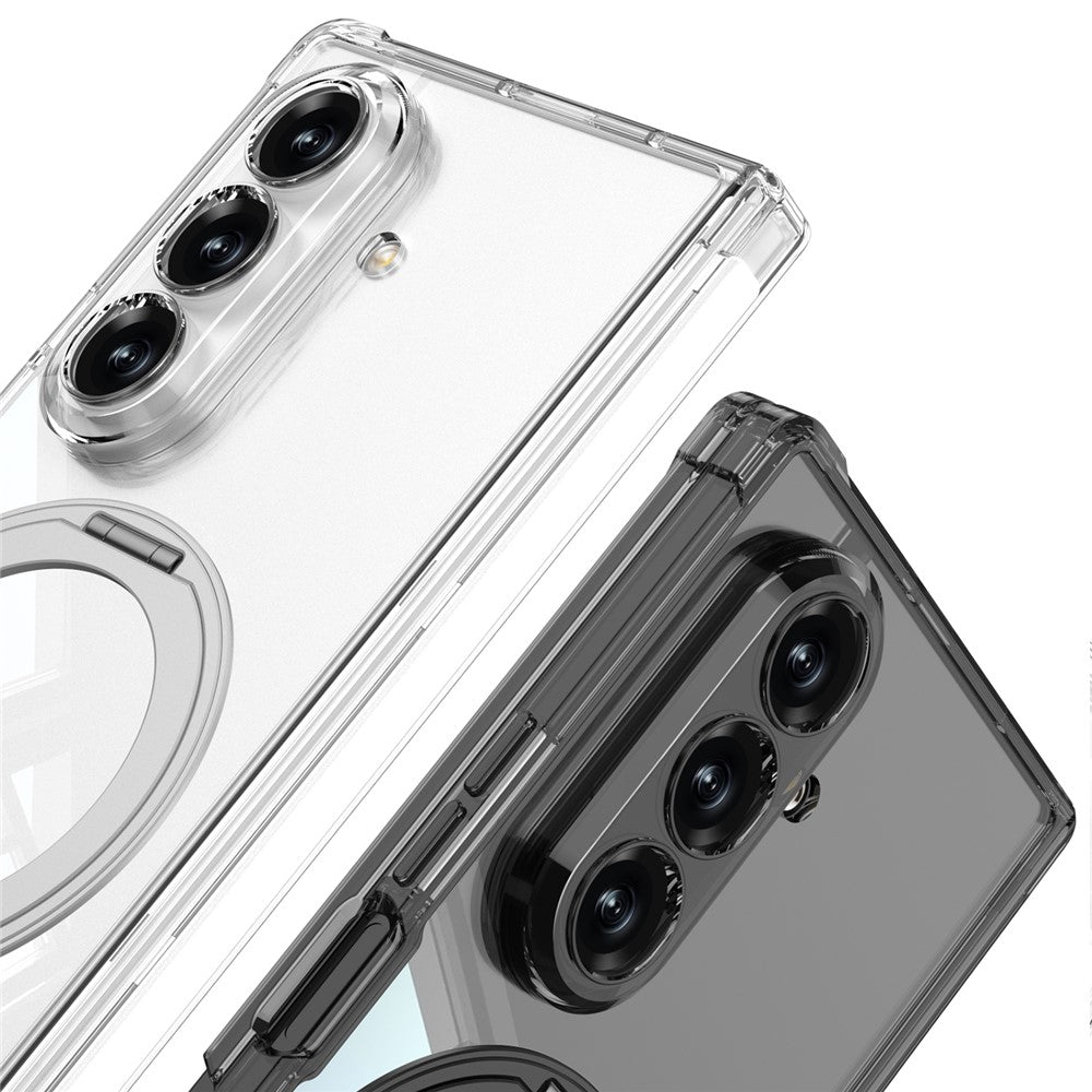 GKK-For-Samsung-Galaxy-Z-Fold7-5G-Magnetic-Case-with-Kickstand-Airbag-Drop-Proof-TPU-Phone-Cover-Transparent