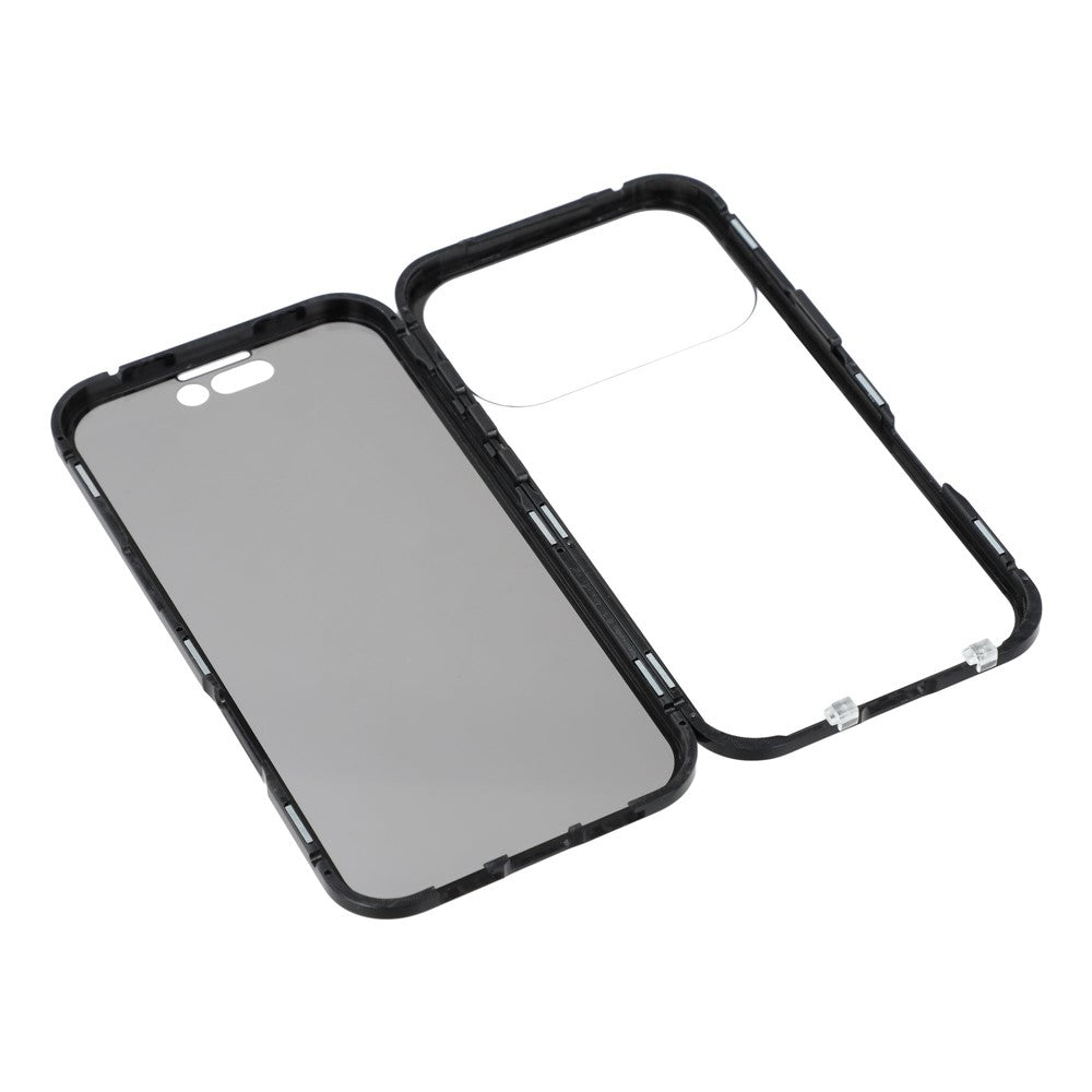 For-iPhone-17-Pro-Case-with-Anti-Spy-Screen-Protector-Tempered-Glass-Metal-Phone-Cover-Magnetic-Clasp-Black