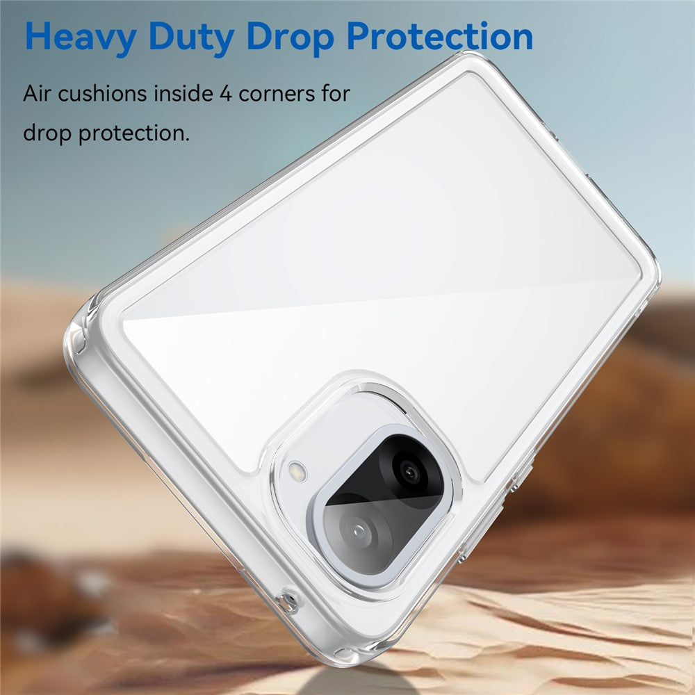 For-OnePlus-Ace-5-Racing-5G-/-Nord-CE5-5G-Case-TPU-+-Acrylic-Protective-Clear-Phone-Cover-Transparent