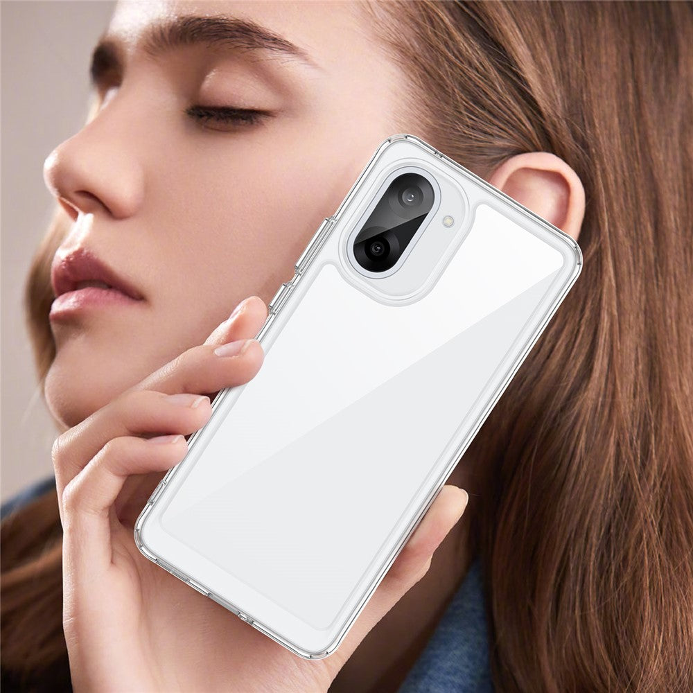 For-OnePlus-Ace-5-Racing-5G-/-Nord-CE5-5G-Case-TPU-+-Acrylic-Protective-Clear-Phone-Cover-Transparent