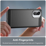 For-OnePlus-Ace-5-Racing-5G-/-Nord-CE5-5G-Case-Protective-Phone-Cover-Carbon-Fiber-Texture-Brushed-Black