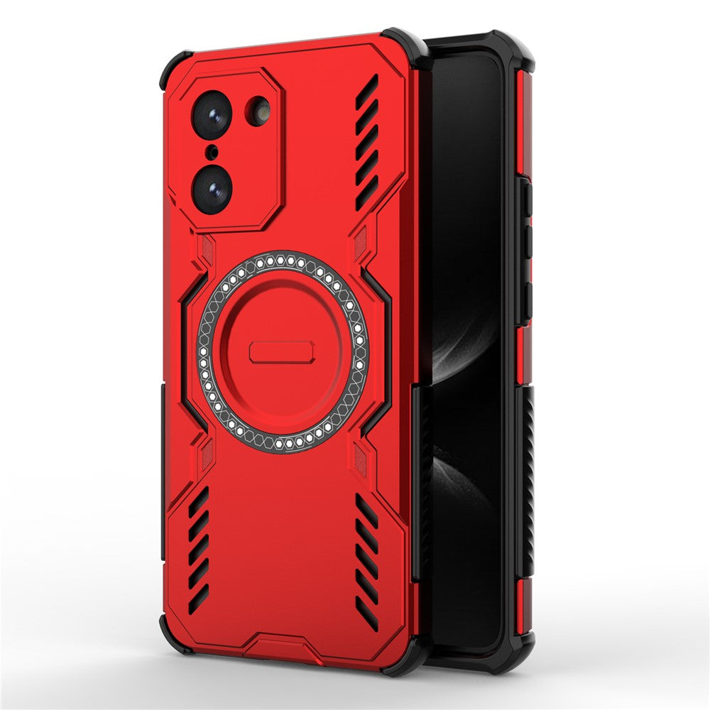 For-OnePlus-Nord-CE5-5G-/-Ace-5-Racing-5G-Magnetic-Case-Butterfly-Armor-Hollow-Heat-Dissipation-PC-+-TPU-Phone-Cover-Red