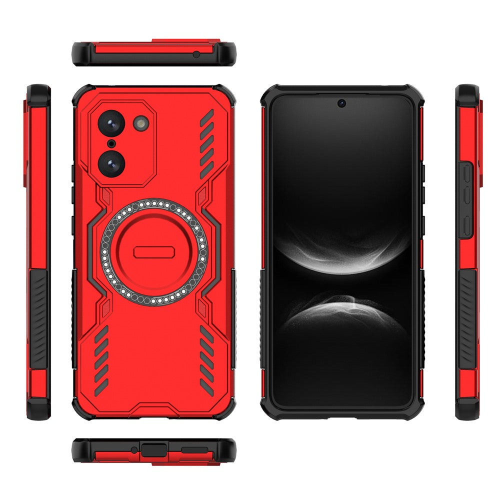 For-OnePlus-Nord-CE5-5G-/-Ace-5-Racing-5G-Magnetic-Case-Butterfly-Armor-Hollow-Heat-Dissipation-PC-+-TPU-Phone-Cover-Red