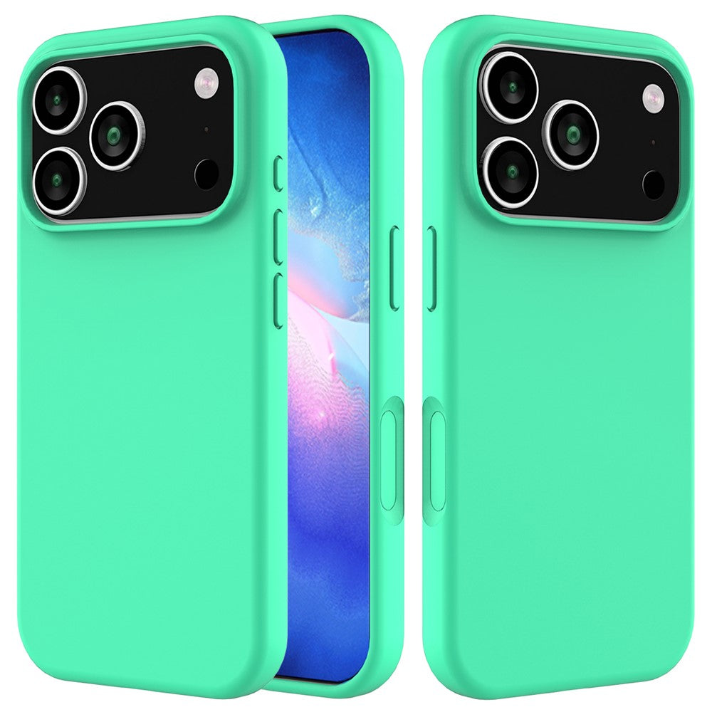 For-iPhone-17-Pro-Case-Drop-Proof-Liquid-Silicone-Soft-Lining-Back-Phone-Cover-Green