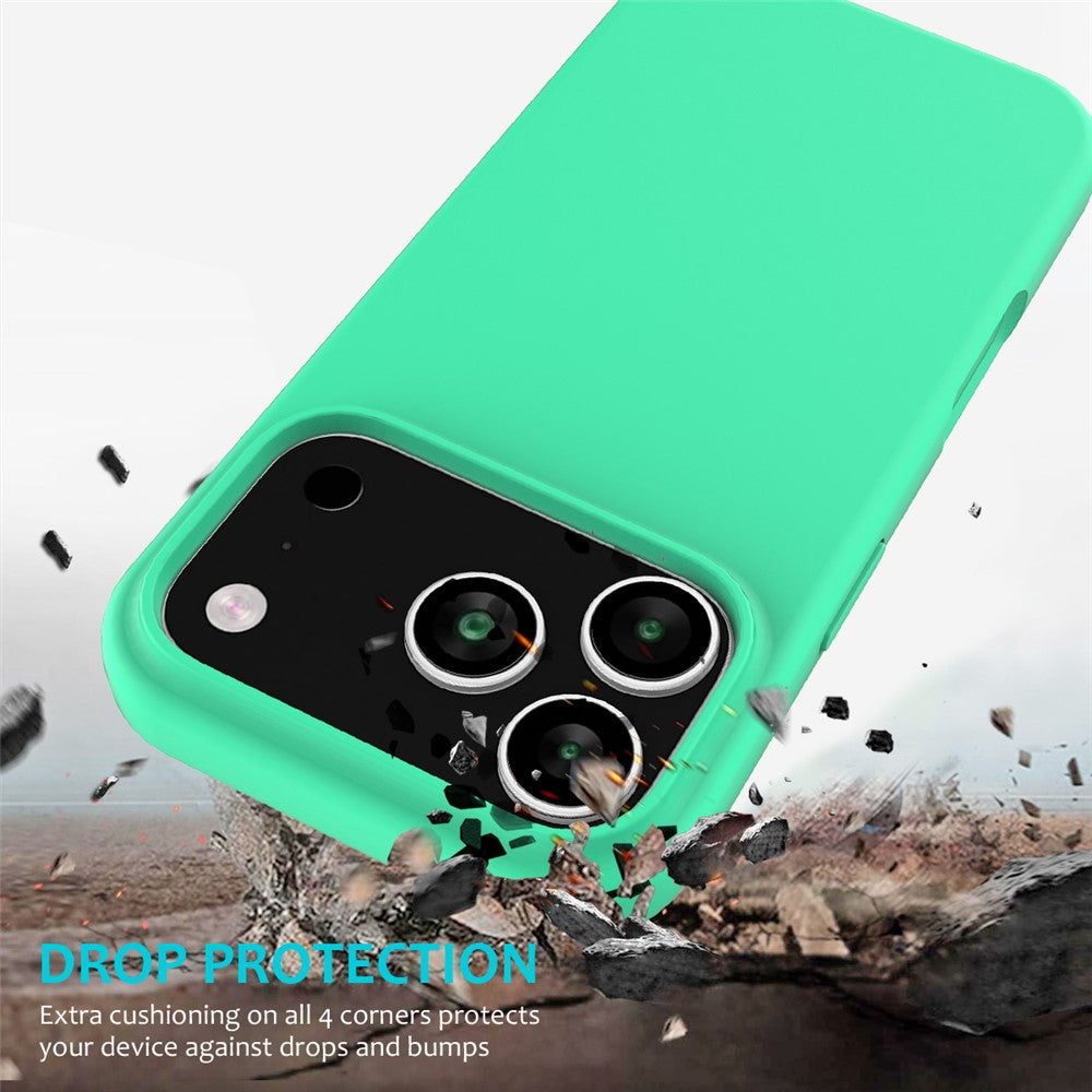 For-iPhone-17-Pro-Case-Drop-Proof-Liquid-Silicone-Soft-Lining-Back-Phone-Cover-Green