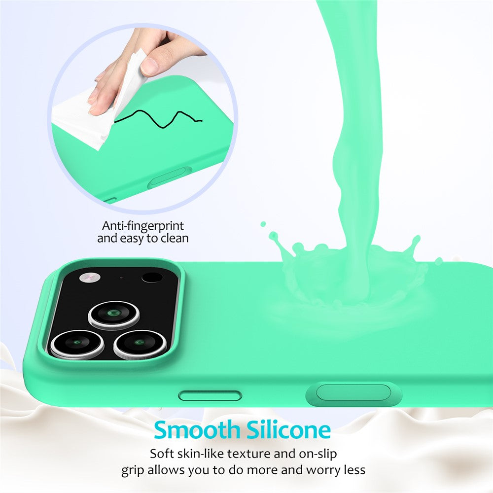 For-iPhone-17-Pro-Case-Drop-Proof-Liquid-Silicone-Soft-Lining-Back-Phone-Cover-Green
