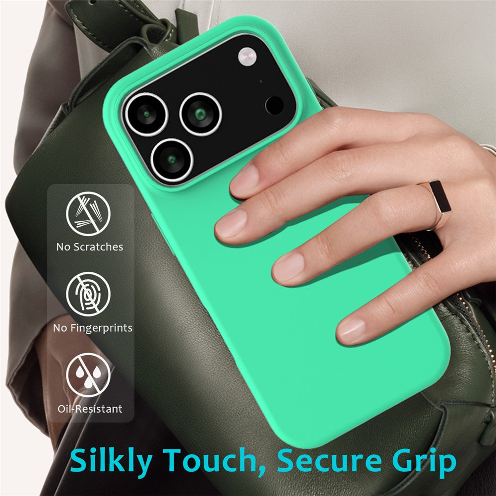 For-iPhone-17-Pro-Case-Drop-Proof-Liquid-Silicone-Soft-Lining-Back-Phone-Cover-Green