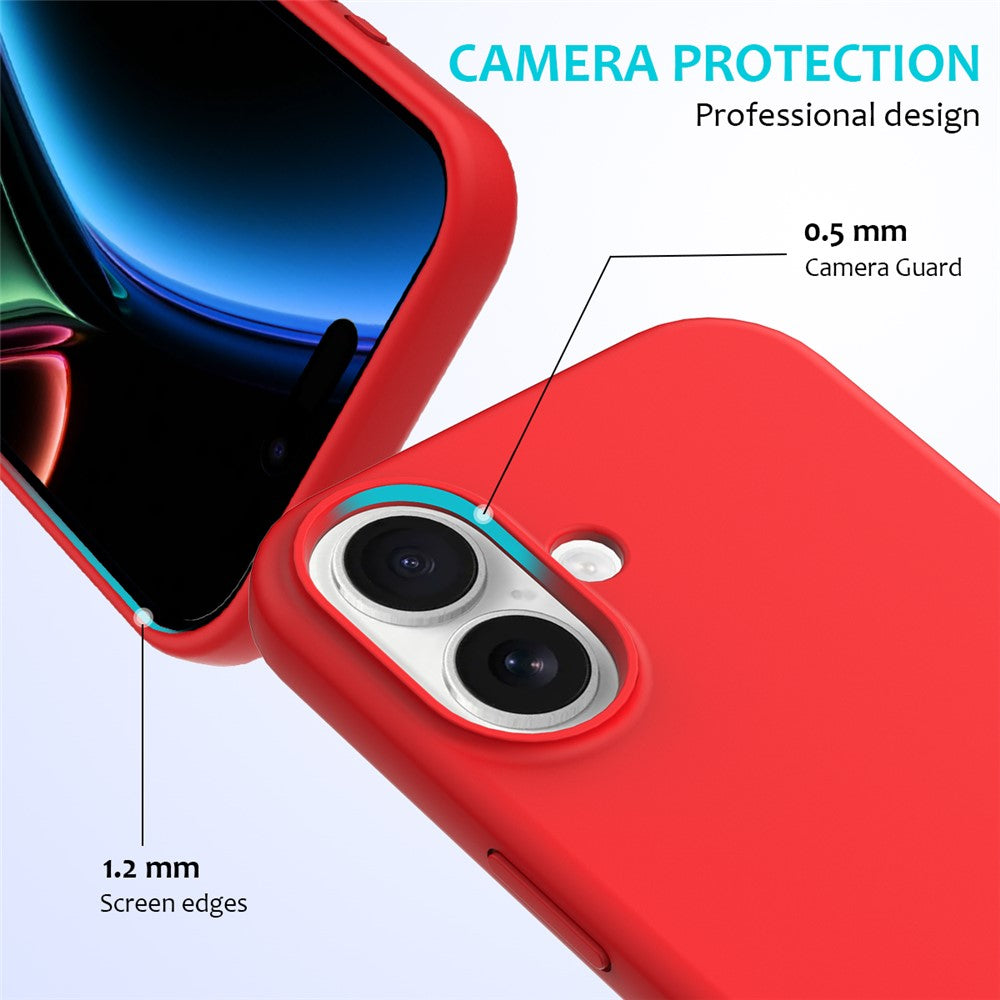 For-iPhone-17-Case-Drop-Proof-Liquid-Silicone-Soft-Lining-Back-Phone-Cover-Red