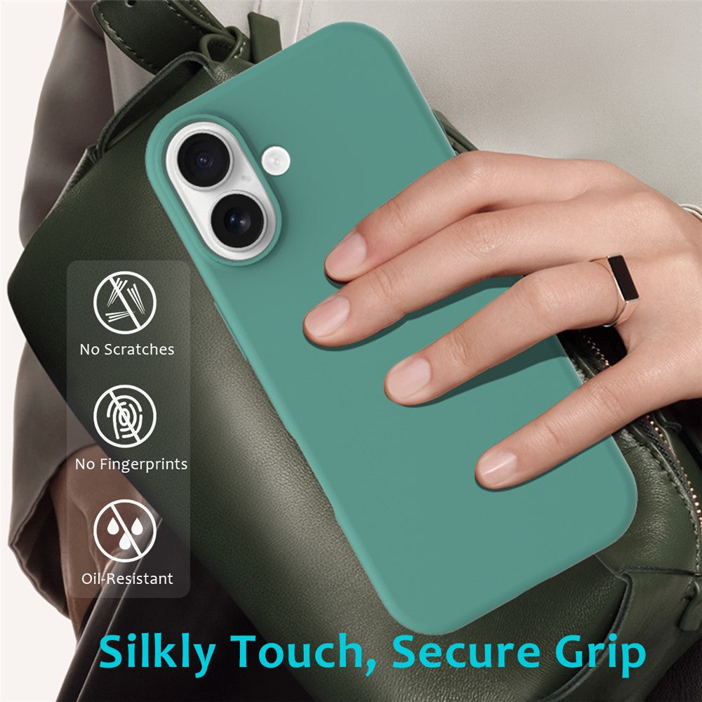 For-iPhone-17-Case-Drop-Proof-Liquid-Silicone-Soft-Lining-Back-Phone-Cover-Dark-Green