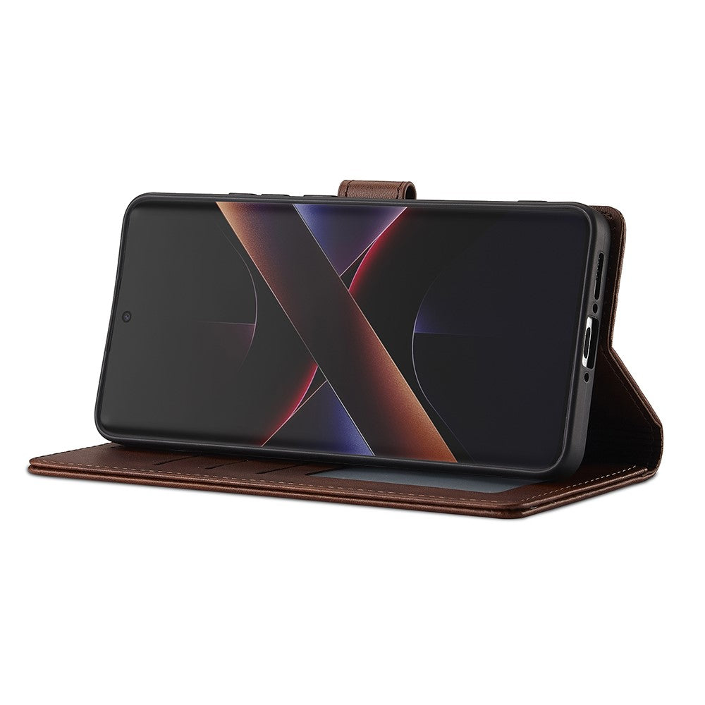 LC.IMEEKE-For-Xiaomi-Poco-X7-Pro-5G-Case-Calf-Texture-PU-Leather-Stand-Wallet-Phone-Cover-Brown