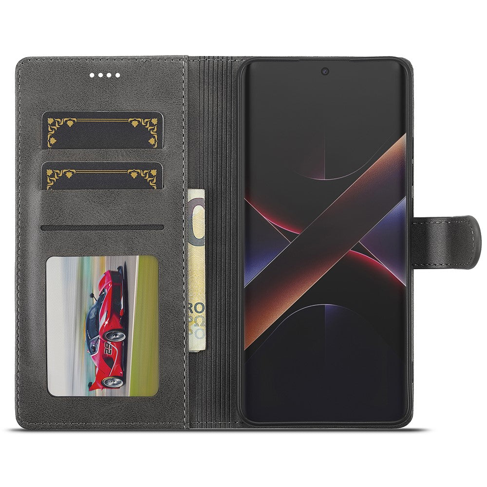 LC.IMEEKE-For-Xiaomi-Poco-X7-Pro-5G-Case-Calf-Texture-PU-Leather-Stand-Wallet-Phone-Cover-Grey